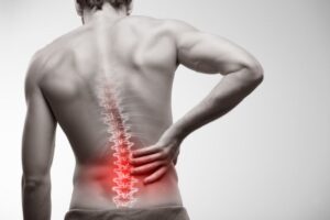 Man suffering from low back pain